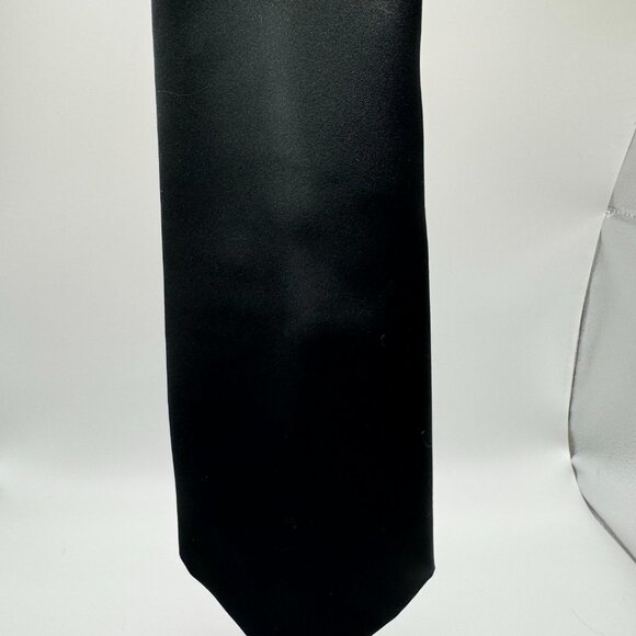 Lanvin Polyester Tie โ Black - Made in Canada โ Gift for Him - Picture 4 of 5